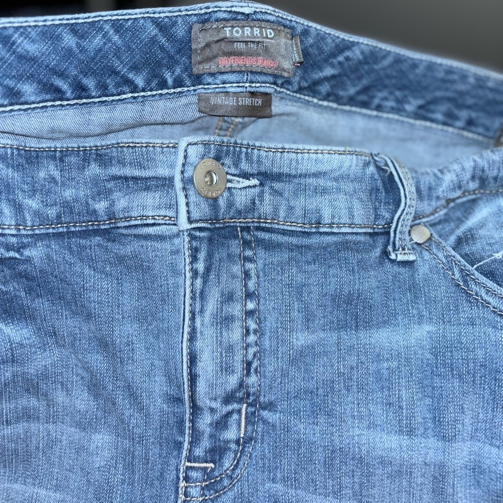 Torrid Jeans Boyfriend Straight/Vintage Stretch